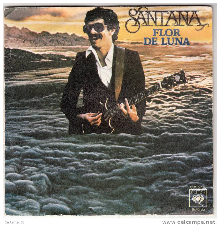 45 T - Santana - Flor De Luna - Transcendance (Erreur Etiquetage, Voir Scan) - Rock