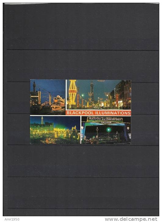 Angleterre - Post Card - Blackpool Illuminations - 1982 - Blackpool