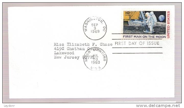 FDC First Man On The Moon  - #C76 - 1961-1970