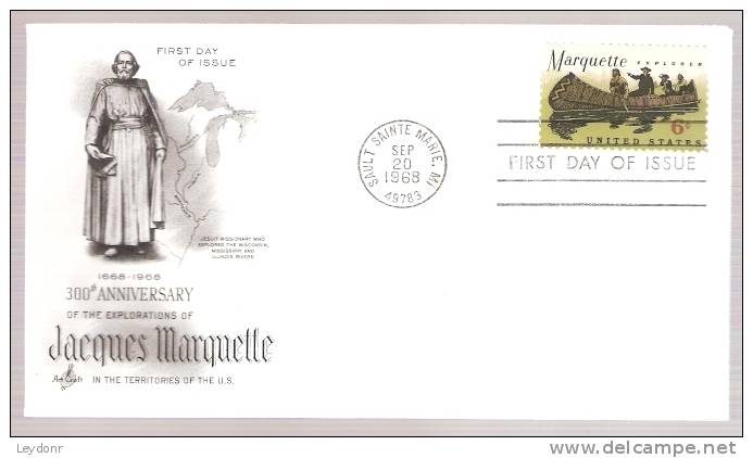 FDC Jacques Marquette - Scott # 1356 - 1961-1970