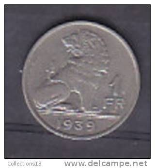 BELGIQUE - 1 Franc - 1939 - 1 Franc