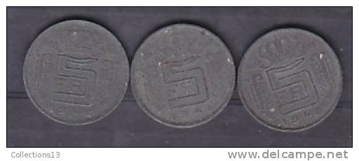 BELGIQUE - 5 Francs - 1941 - 1945(2) - 5 Francs