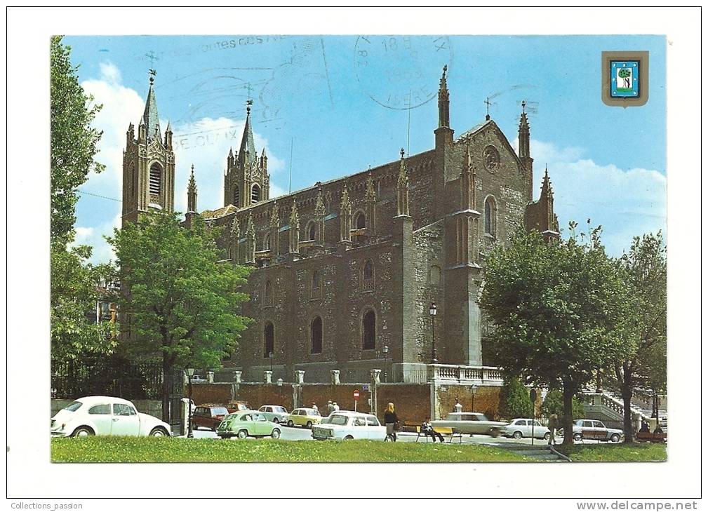 Cp, Espagne, Madrid, Eglise "Los Jeronimos", Voyagée - Madrid