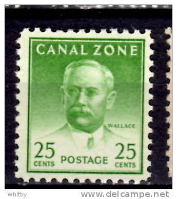 Canal Zone 1946 25 Cent John Wallace Issue #140  MH - Zona Del Canale / Canal Zone