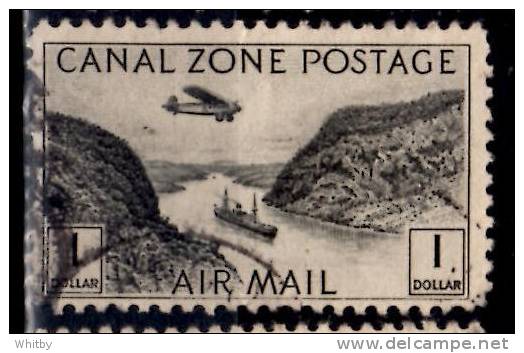 Canal Zone 1931 $1.00 Air Mail Issue #C14 - Canal Zone