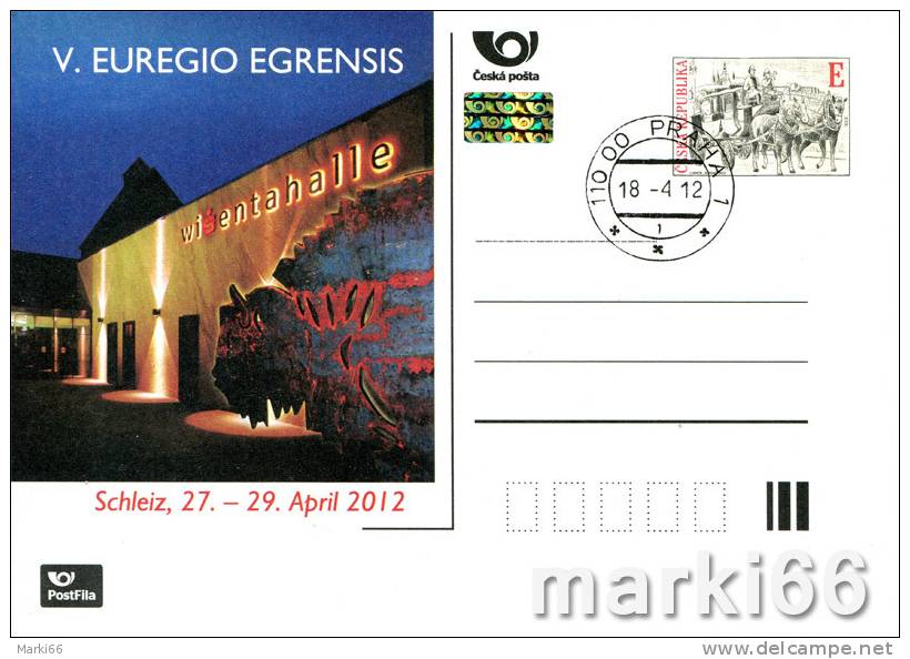 Czech Republic - 2012 - Egrensis In Schleiz- Special Postcard With Cancellation Of First Day Of Issue - Cartes Postales