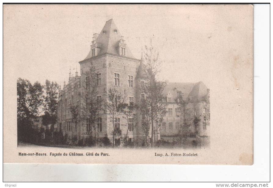 Ham Sur Heure Façade Du Château    Côté Du Parc - Ham-sur-Heure-Nalinnes