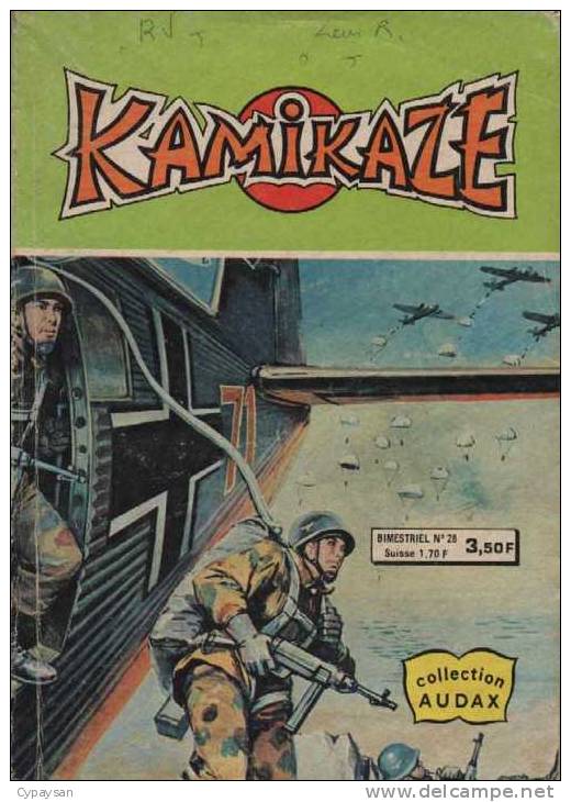 KAMIKAZE  N°  28  BE  AREDIT  12-1980 - Arédit & Artima