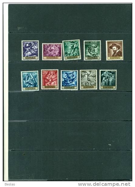 ESPAGNE TABLEAUX DE SERT  10 VAL NEUFS - Unused Stamps