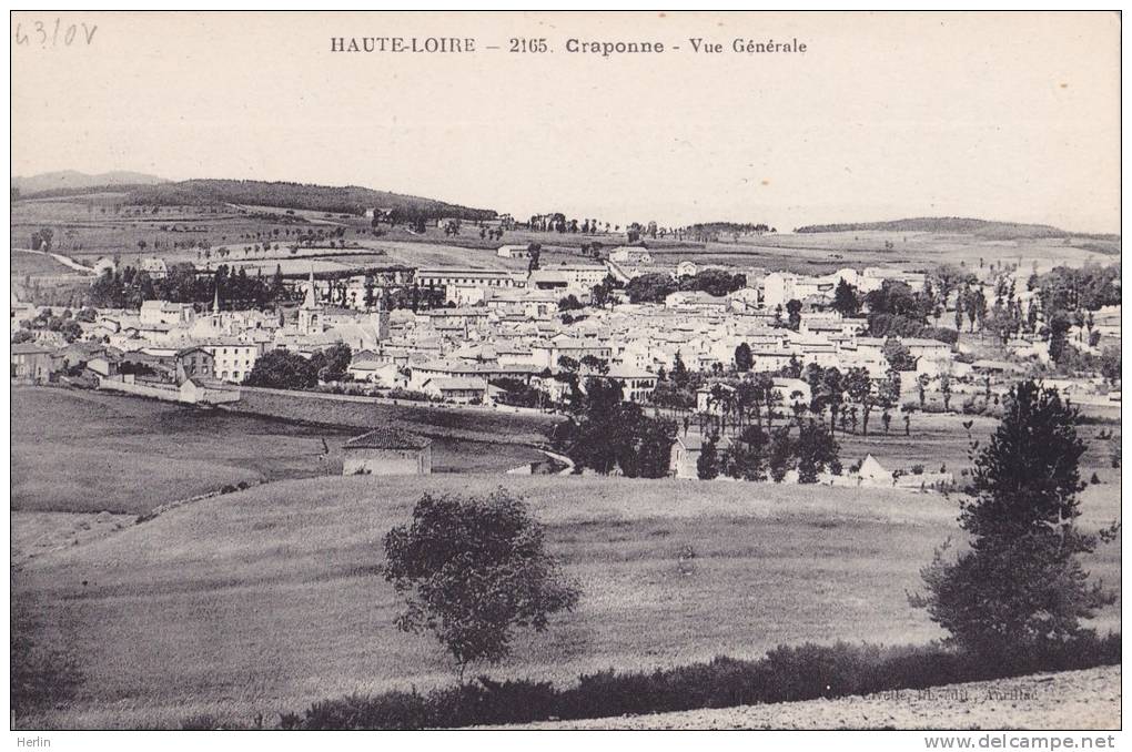 43 - CRAPONNE-SUR-ARZON - Vue Générale - Craponne Sur Arzon