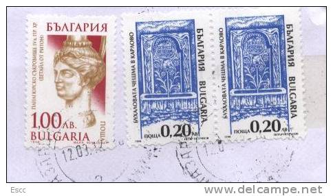 Mailed Cover (letter) With Stamps  Art 1999  From   Bulgaria To Canada - Cartas & Documentos