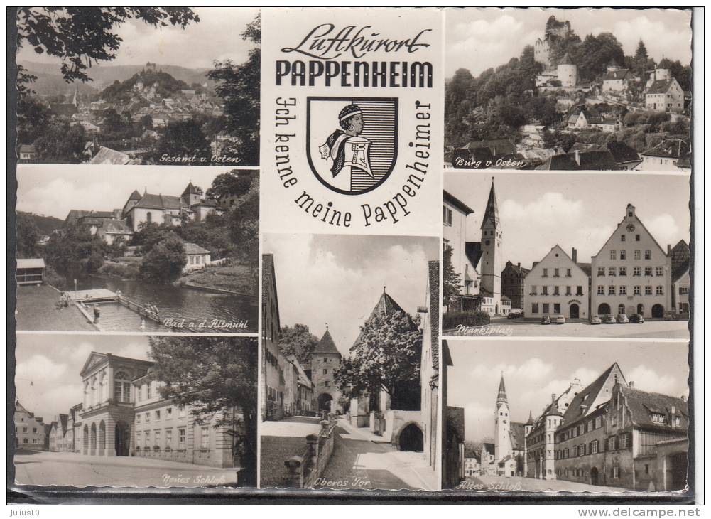 GERMANY 1976 Luftkurort Pappenheim Used Postcard #13560 - Pappenheim