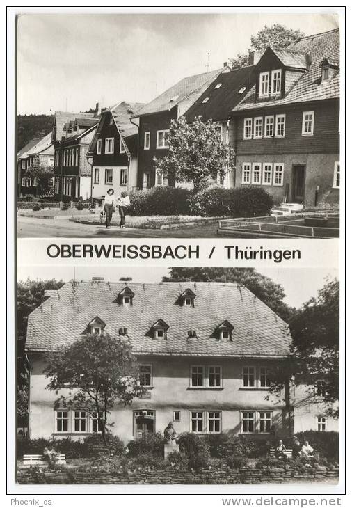 GERMANY - OBERWEISSBACH, Mosaic Postcard - Oberweissbach