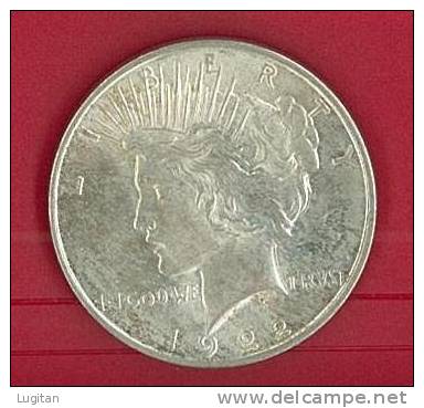 NUMISMATICA - 1 $ DOLLARO - USA Dollaro,1922 LIBERTY PEACE, PACE -  One Dollar - SILVER - SPL/FDC - 1921-1935: Peace