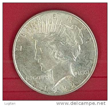 NUMISMATICA - 1 $ DOLLARO - USA Dollaro,1922 LIBERTY PEACE, PACE -  One Dollar - SILVER - SPL/FDC - 1921-1935: Peace (Paix)