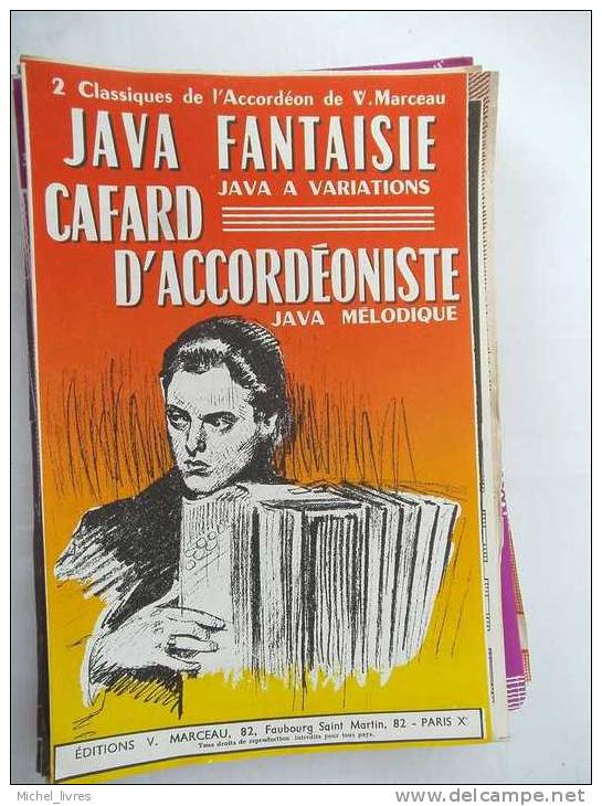 Java Fantaisie - Cafard D´accordeoniste - Java Mélodique - Ed V Marceau - TBE - Scores & Partitions