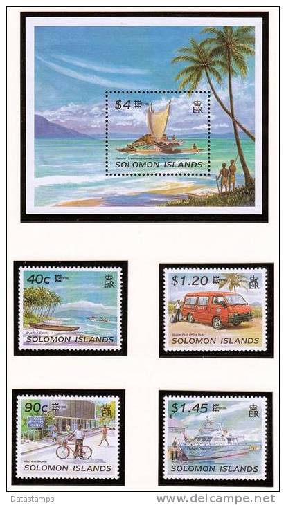 Michel 910/13 + Bl 45  - Capex ´96 -    XX - Solomon Islands (1978-...)