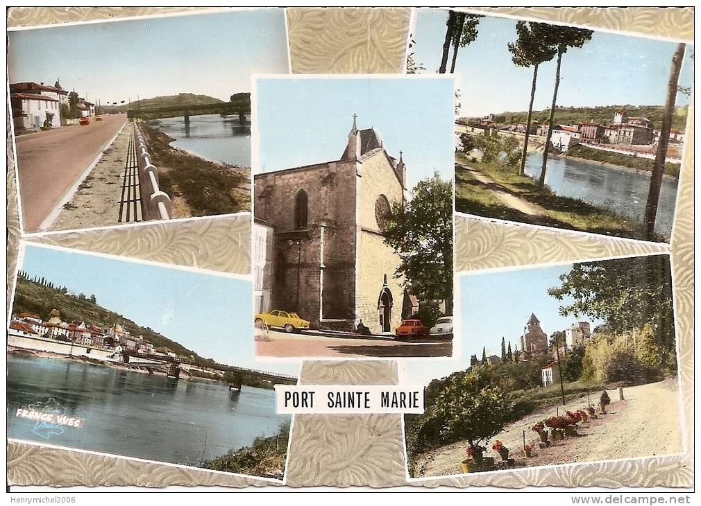 Lot Et Garonne - 47- Port Sainte Marie Vues Générales En 1964 - Sonstige & Ohne Zuordnung