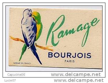 A.Immédiat Carte Parfumée Ancienne BOURJOIS  RAMAGE - Anciennes (jusque 1960)