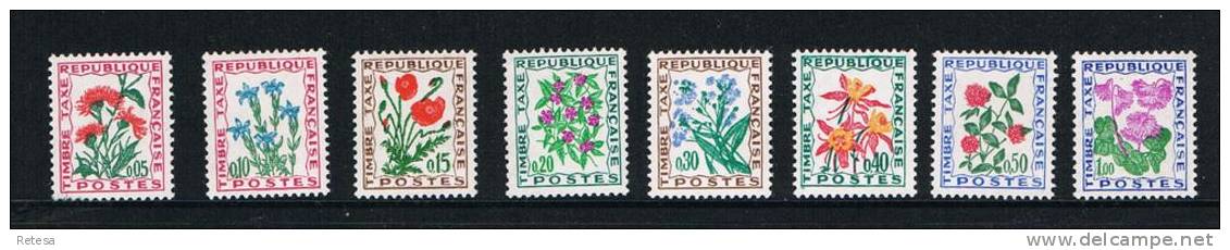 FRANKRIJK  TAX- ZEGELS   VELDBLOEMEN   1964/71  ** - 1960-.... Neufs