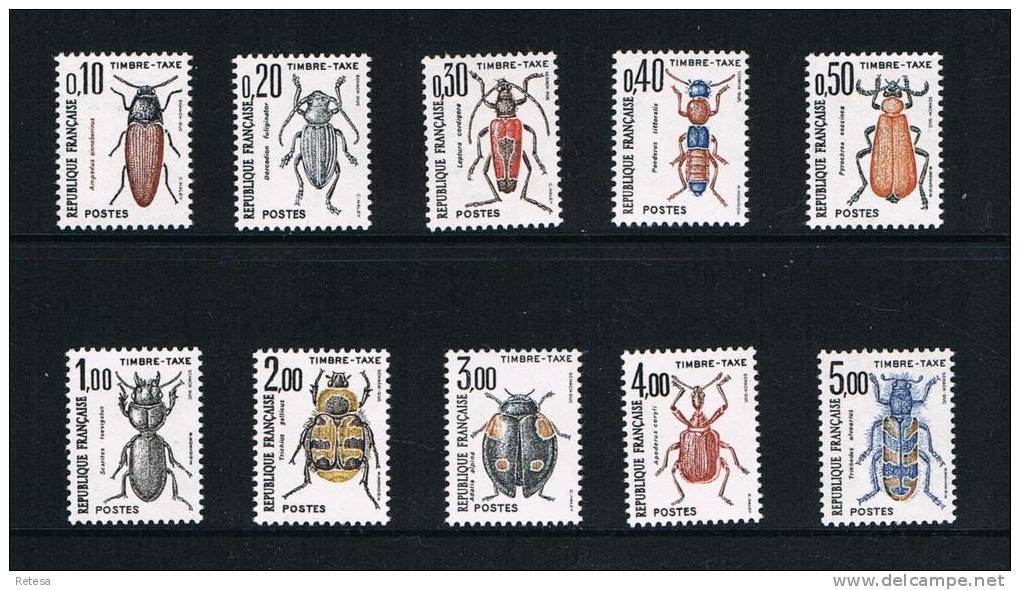 FRANKRIJK  TAX- ZEGELS   INSEKTEN   1982/83  ** - 1960-.... Nuevos