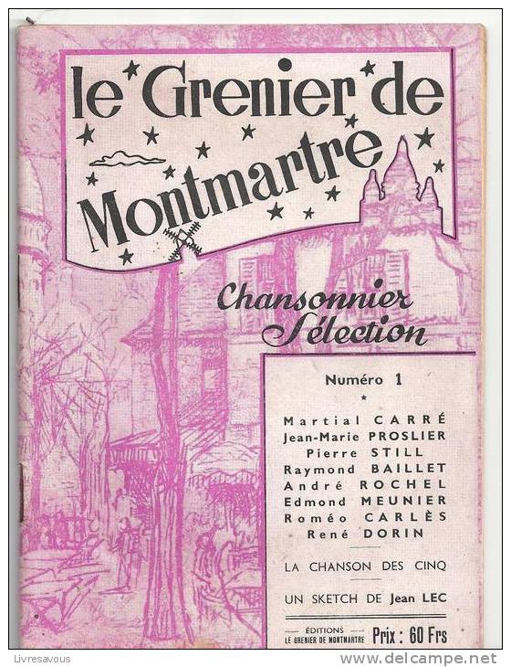 Le Grenier De Montmartre Chansonnier Sélection N°1 De 1953 - Humour