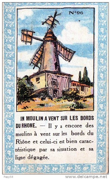 Collections Pub Chocolats Fins Le Rhone Un Moulin A Vent Sur Les Bords Du Rhone N° 96 - Collections