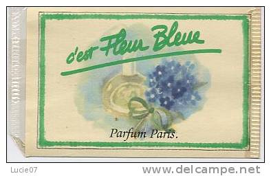 A.Immédiat  Carte Parfumée Ancienne FLEUR BLEUE Tour Vert Parfum Exotique - Vintage (until 1960)