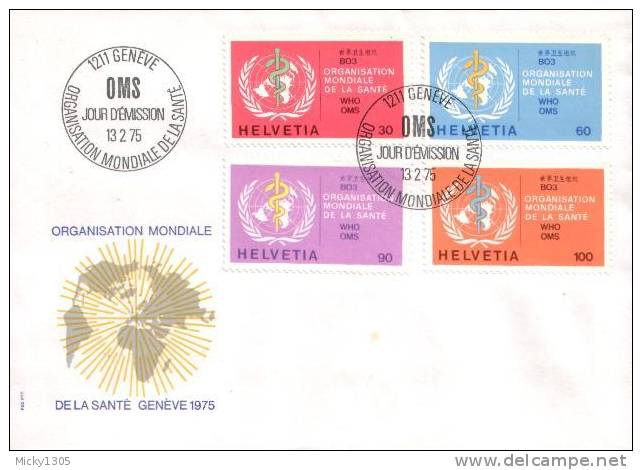 Schweiz / Switzerland - Mi-Nr OMS 36/39 FDC (o034) - Service