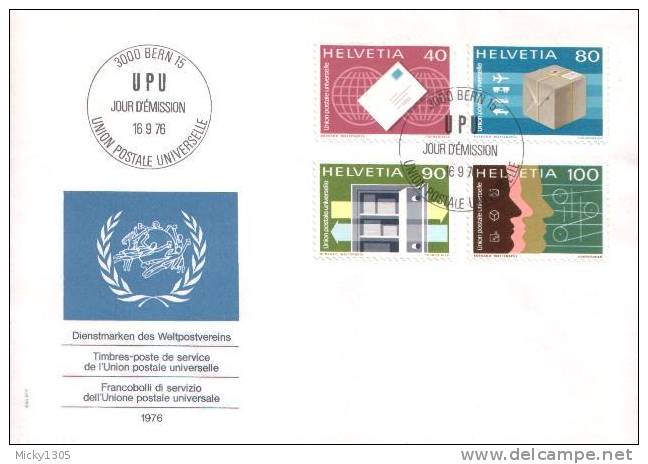 Schweiz / Switzerland - Mi-Nr UPU 10/13 FDC (o035) - Officials