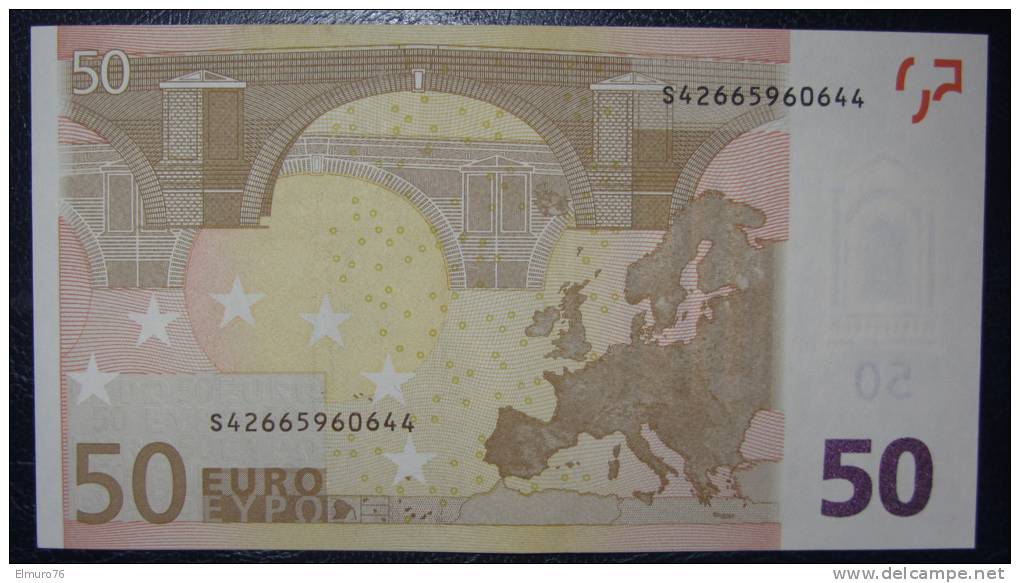 50 EURO J072H2 Italy Serie S Perfect UNC - 50 Euro