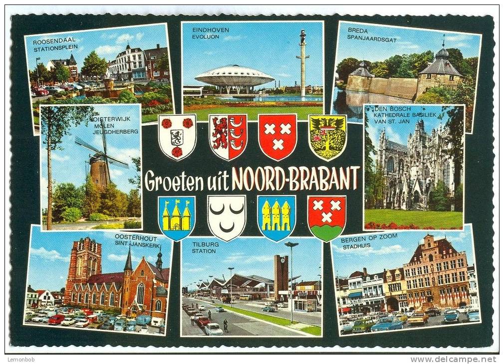 Holland, Netherlands, Groeten Uit Noord-Brabant, 1960s Unused Postcard [P8998] - Andere & Zonder Classificatie