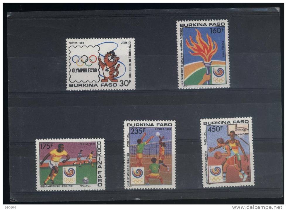 Timbres   Du N° 770/74  Neuf **  BURKINA  FASO - Burkina Faso (1984-...)