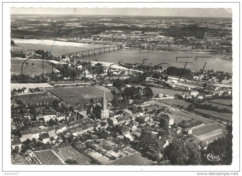 Mauves-sur-Loire (44) : Vue Générale Aérienneau Niveau Du Quartier De L'église En 1967 PHOTO VERITABLE. - Mauves-sur-Loire