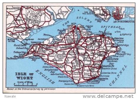 Isle Of Wight - Map - Other & Unclassified
