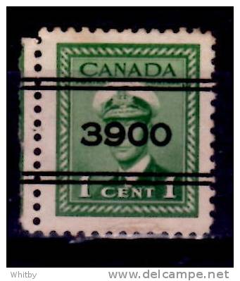 Canada 1942 1 Cent King George VI War Issue Precancelled Style 5 3900 Ottawa Issue #249xx - Vorausentwertungen