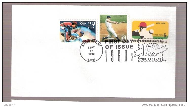 FDC 1960s  Roger Maris And 2 Other Baseball Stamps - 1991-2000