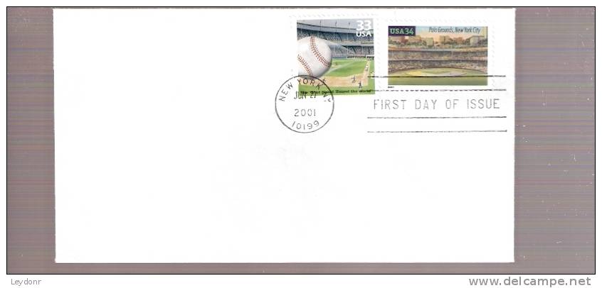 FDC Polo Grounds, New York City - Plus Other Baseball Stamp - 2001-2010