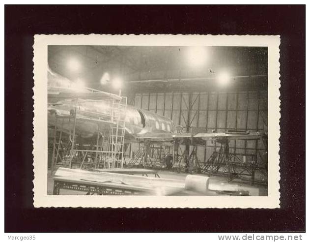 Photo Format 9 X 12,7 Cms Avion Potez 840 Mars 1961 Potez 840 N°  001 En Cours De Construction - 1946-....: Moderne