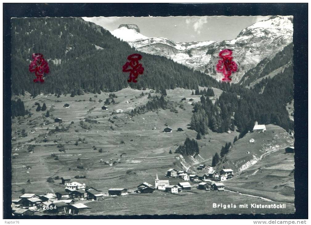 CPM  Suisse BRIGELS Mit Kistenstöckll , BRIGELS  Vue Générale Aérienne - Breil/Brigels