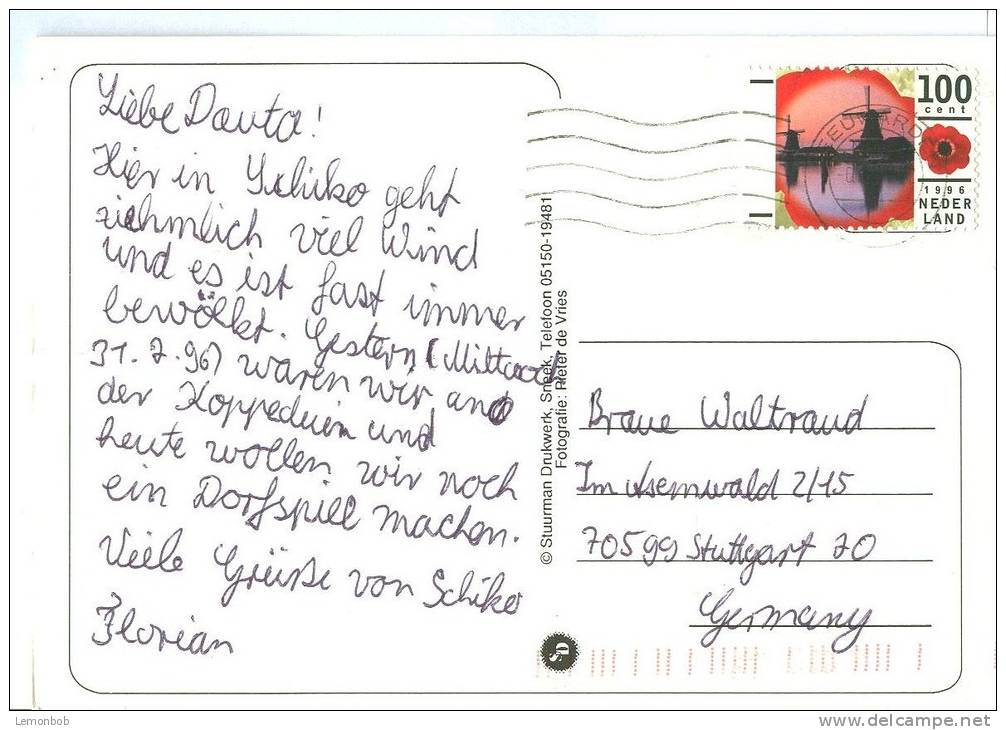 Holland, Netherlands, Schiermonnikoog, National Park, 1980s Used Postcard [P9068] - Schiermonnikoog