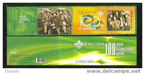 UKRAINE 2007 EUROPA CEPT BOOKLET MNH - 2007