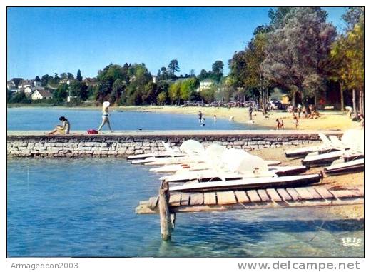 H 47 / DEPT 39 CPSM CLAIRVAUX LES LACS LA PLAGE ANIME - Clairvaux Les Lacs