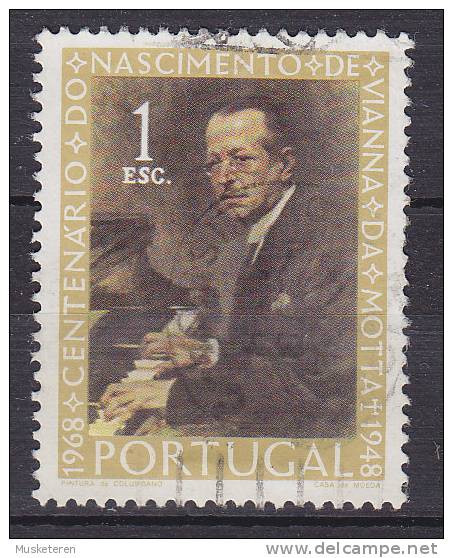 Portugal 1969 Mi. 1082     1.00 E Vianna Da Motta, Klaviervirtuose Gemälde Von C.B. Pinheiro - Usati