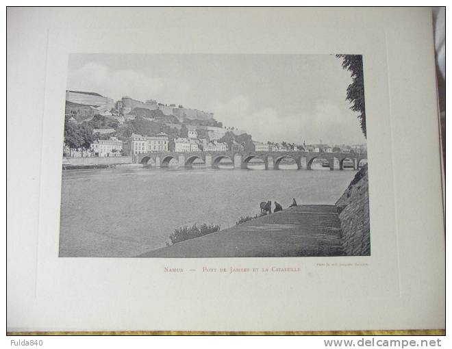 Photo De Jh Et P. Jumpertz.    NAMUR.  Pont De Jambes Et La Citadelle.     1900-05.  (animée) - Anciennes (Av. 1900)