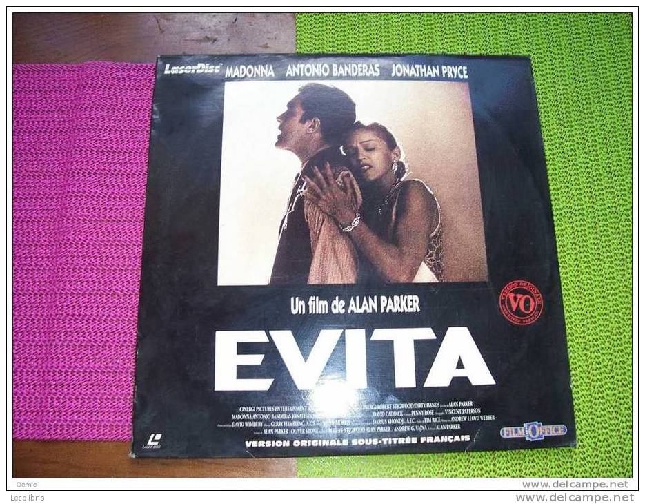 EVITA   EN VO  °°°°°  MADONNA    °   LASERDISC    ° - Otros