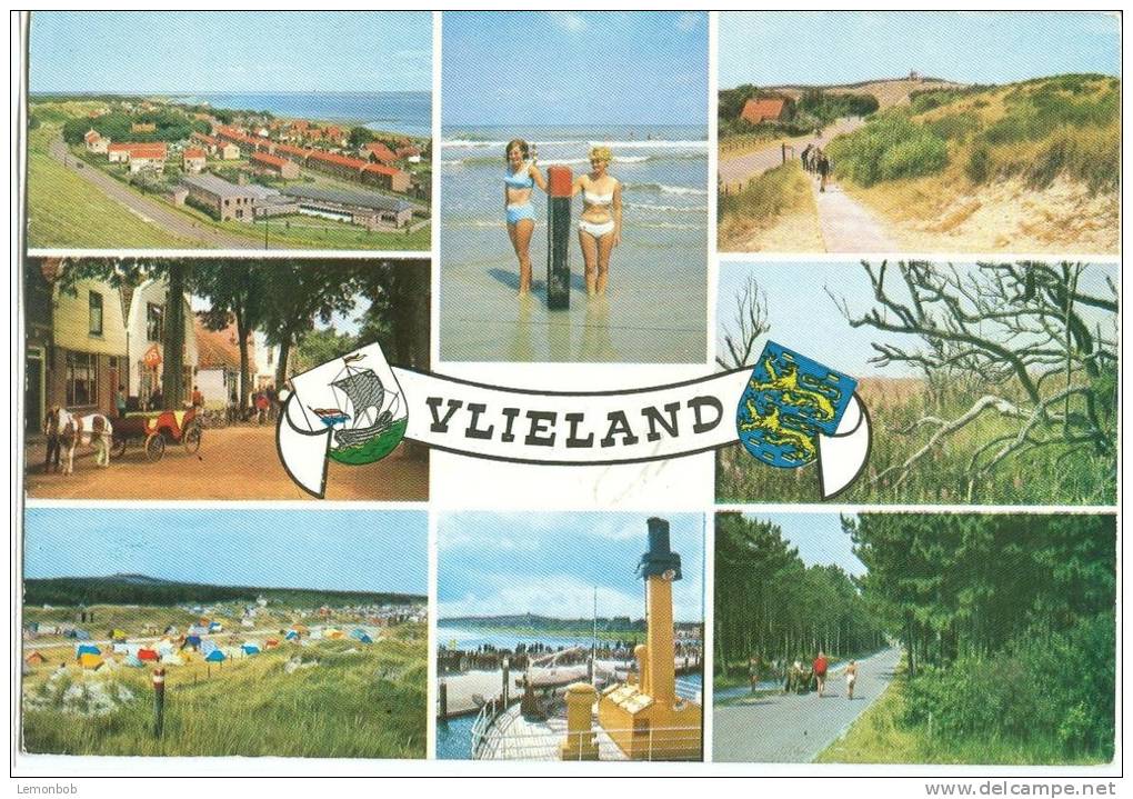 Holland, Netherlands, Vlieland, Multi View1960s Used Postcard [P9098] - Vlieland