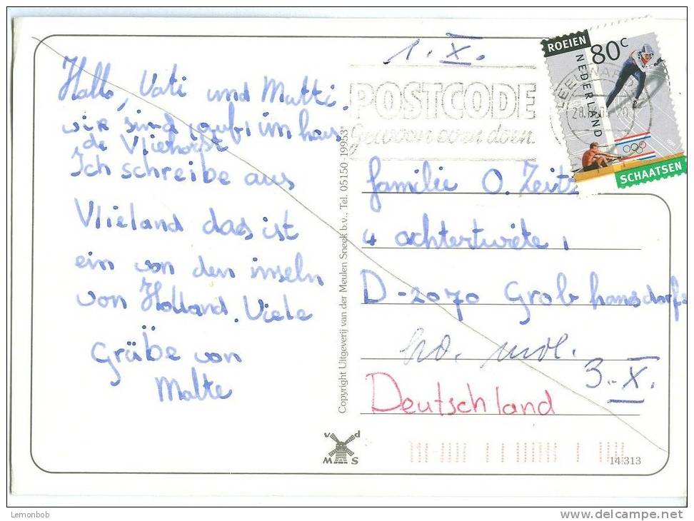 Holland, Netherlands, Vlieland, 1984 Used Postcard [P9099] - Vlieland