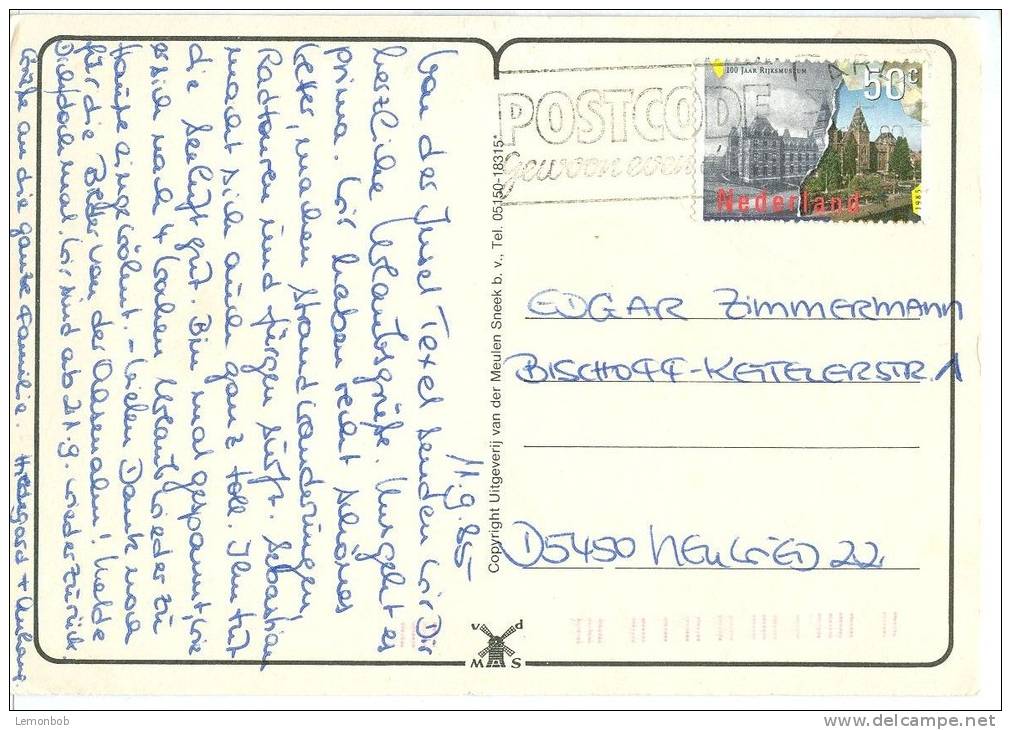 Holland, Netherlands, Groeten Van Texel, 1985 Used Postcard [P9102] - Texel
