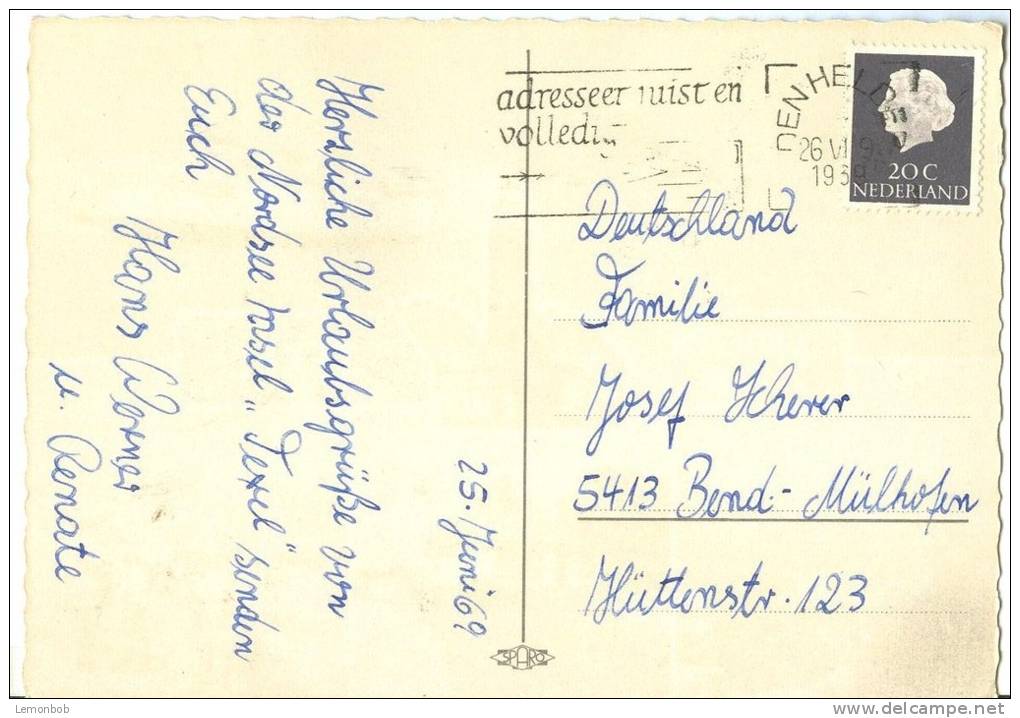Holland, Netherlands, Groeten Van Texel, 1969 Used Postcard [P9104] - Texel
